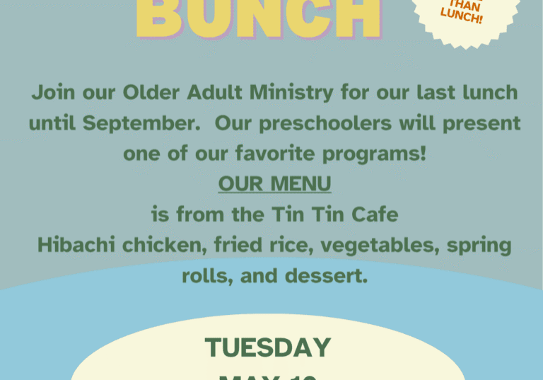 lunch bunch mallard creek presbyterian church may 2026