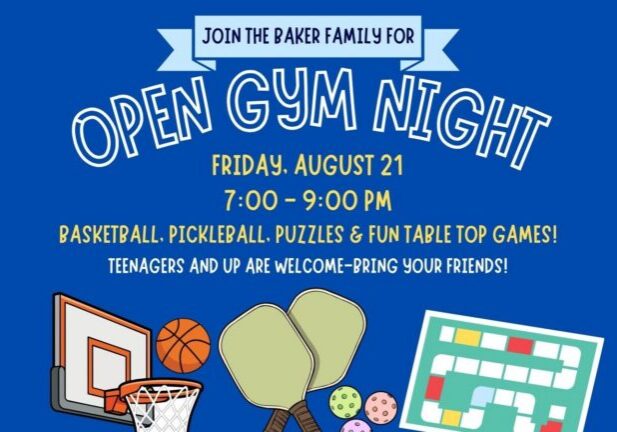 open gym night august 2026